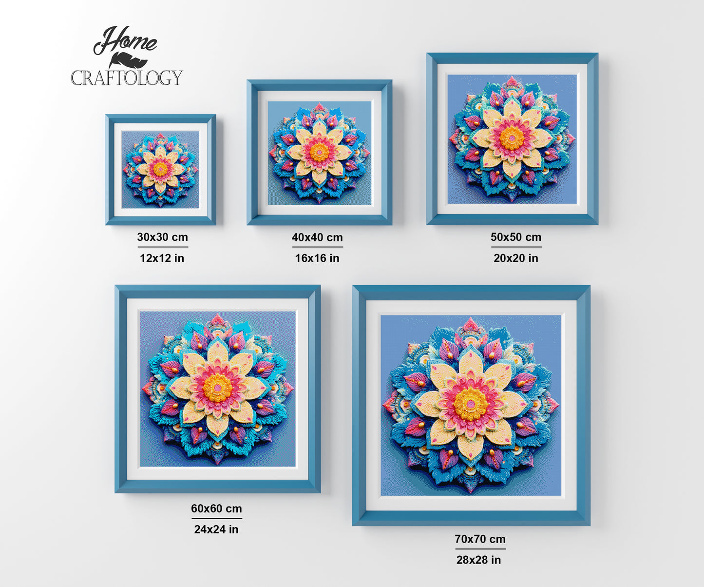 Cool Tone Mandala - Time Limited Exclusive Diamond Painting Kit