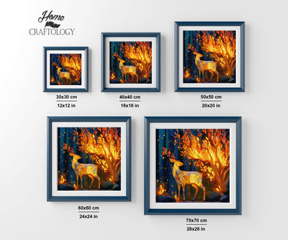 Deer in Enchanted Forest - Time Limited Exclusive Diamond Painting Kit