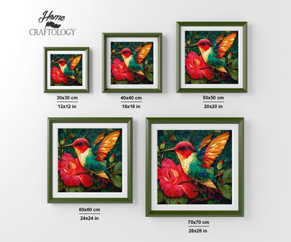 Glowing Hummingbird - Time Limited Exclusive Diamond Painting Kit