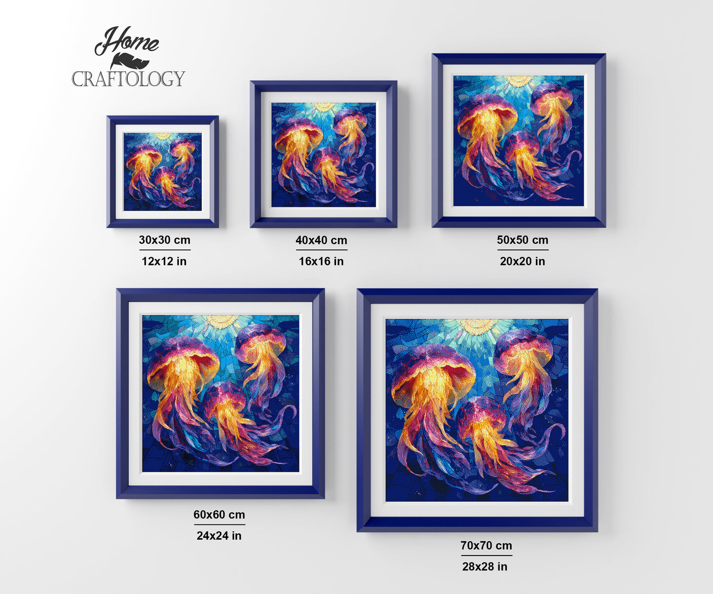 Glowing Jellyfish - Time Limited Exclusive Diamond Painting Kit