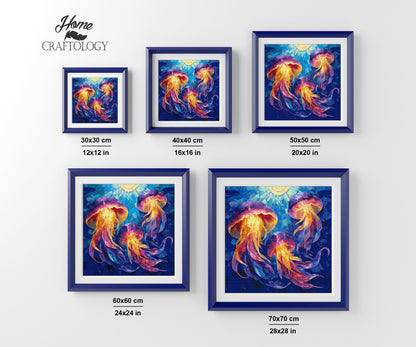 Glowing Jellyfish - Time Limited Exclusive Diamond Painting Kit