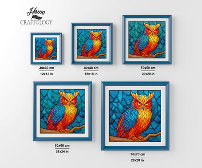 Jewel Toned Owl - Time Limited Exclusive Diamond Painting Kit