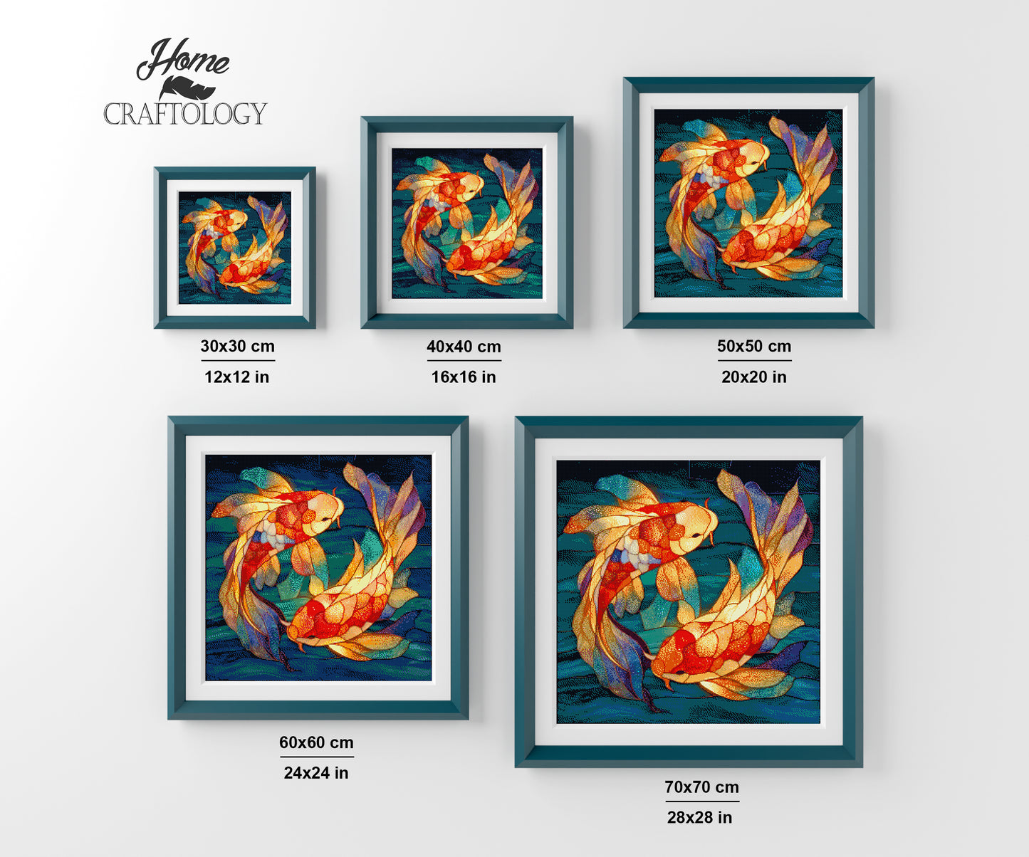 Koi Fish in a Pond - Time Limited Exclusive Diamond Painting Kit