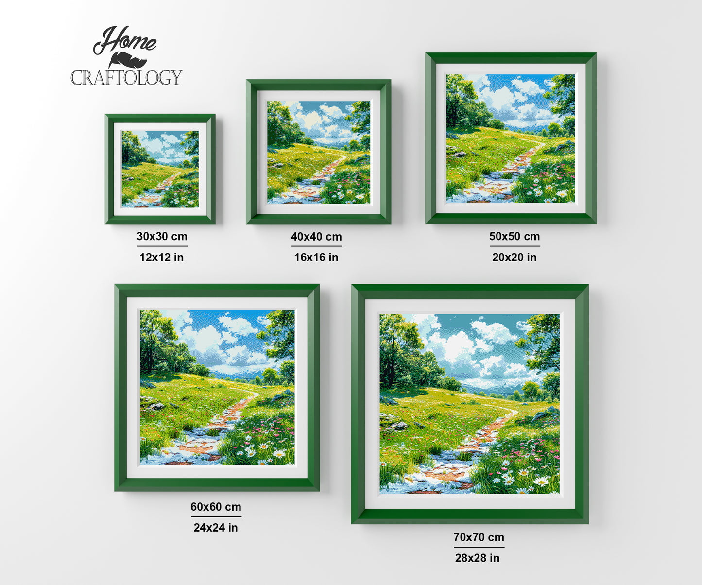 A Path with Melting Snow - Time Limited Exclusive Diamond Painting Kit
