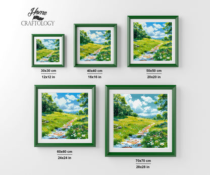 A Path with Melting Snow - Time Limited Exclusive Diamond Painting Kit