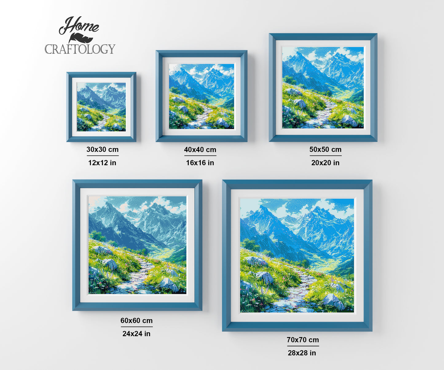 A Peaceful Mountain Trail - Time Limited Exclusive Diamond Painting Kit