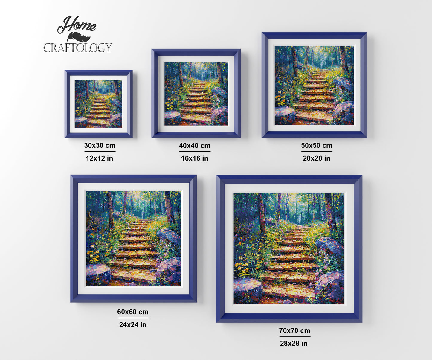 Wooden Forest Steps - Time Limited Exclusive Diamond Painting Kit