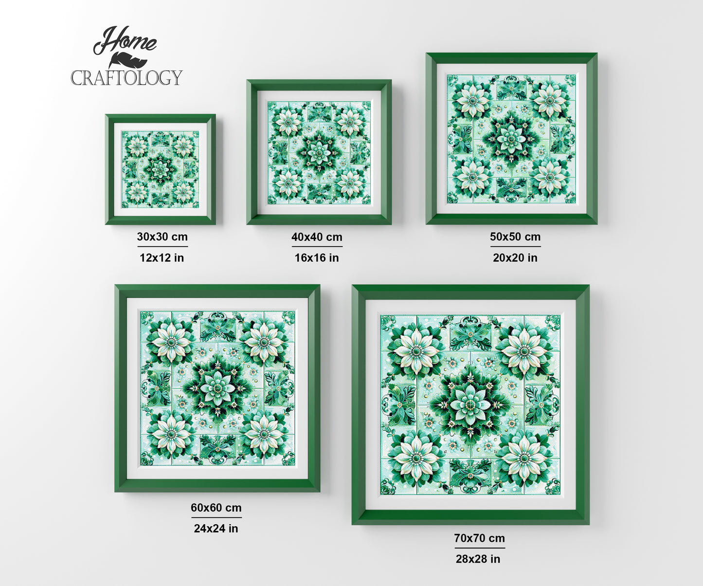 Fresh Green Kaleidoscope - Time Limited Exclusive Diamond Painting Kit