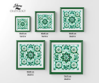 Fresh Green Kaleidoscope - Time Limited Exclusive Diamond Painting Kit