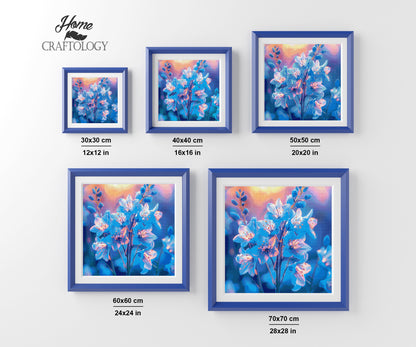Bluebells in Morning Glow - Time Limited Exclusive Diamond Painting Kit