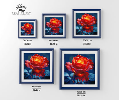 Golden Rose Glow - Time Limited Exclusive Diamond Painting Kit