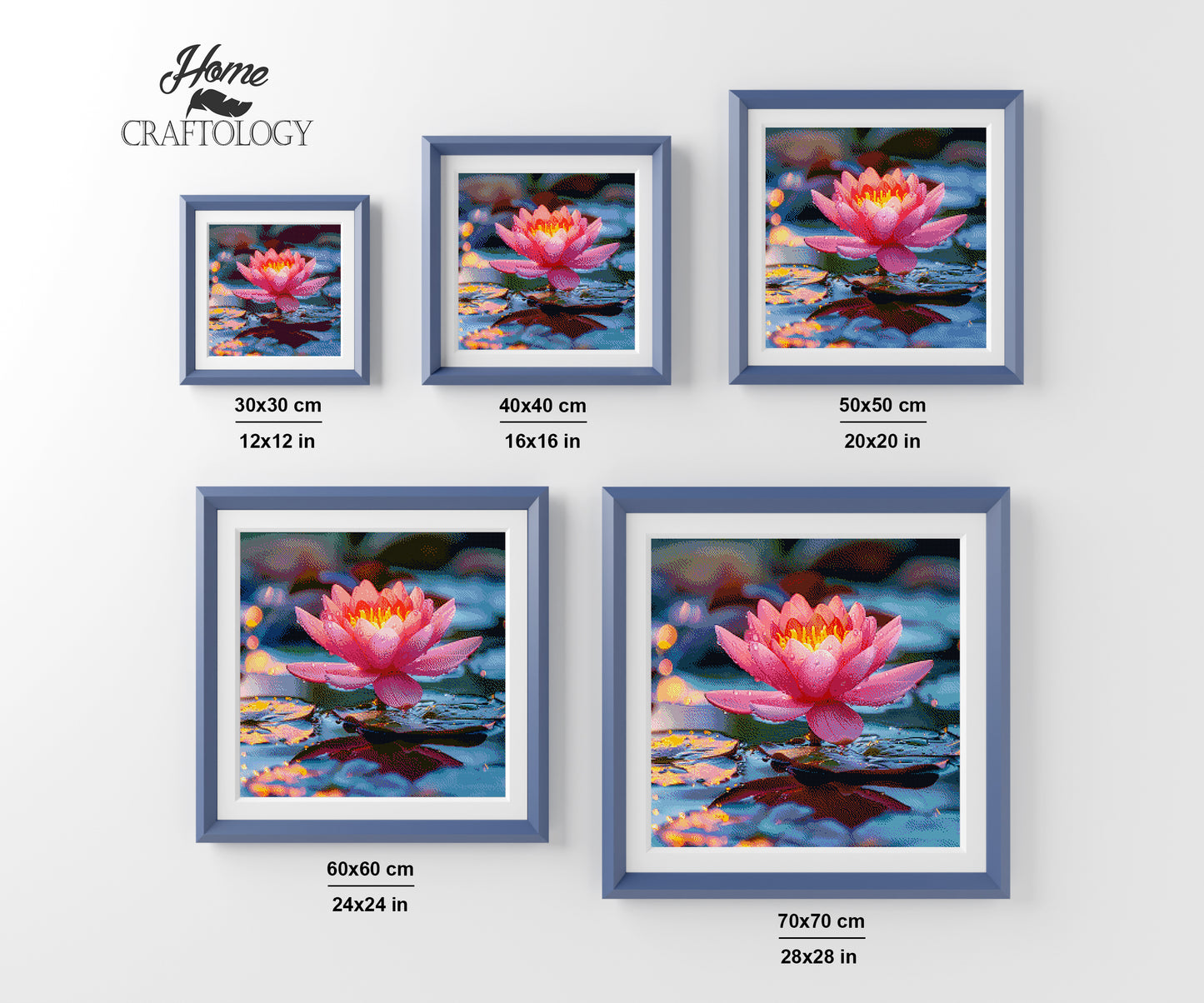 Lotus in Soft Light - Time Limited Exclusive Diamond Painting Kit