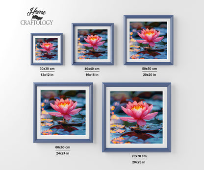 Lotus in Soft Light - Time Limited Exclusive Diamond Painting Kit