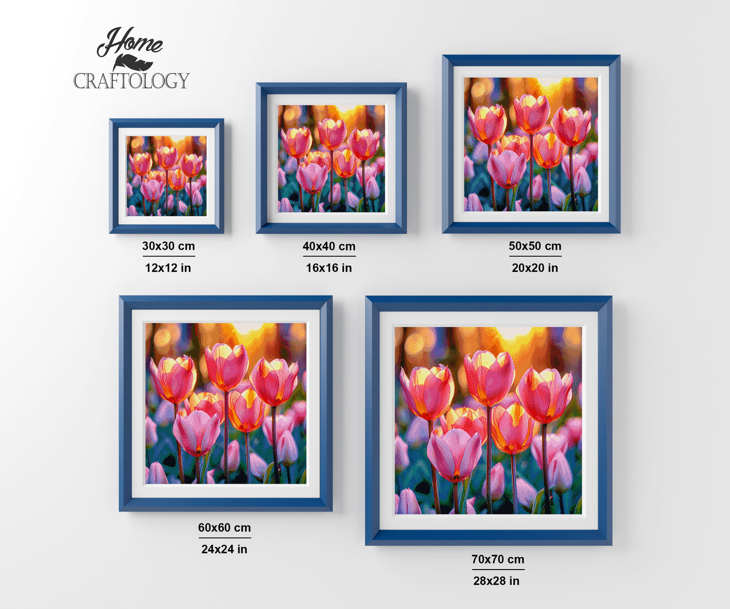 Sunlit Tulips - Time Limited Exclusive Diamond Painting Kit