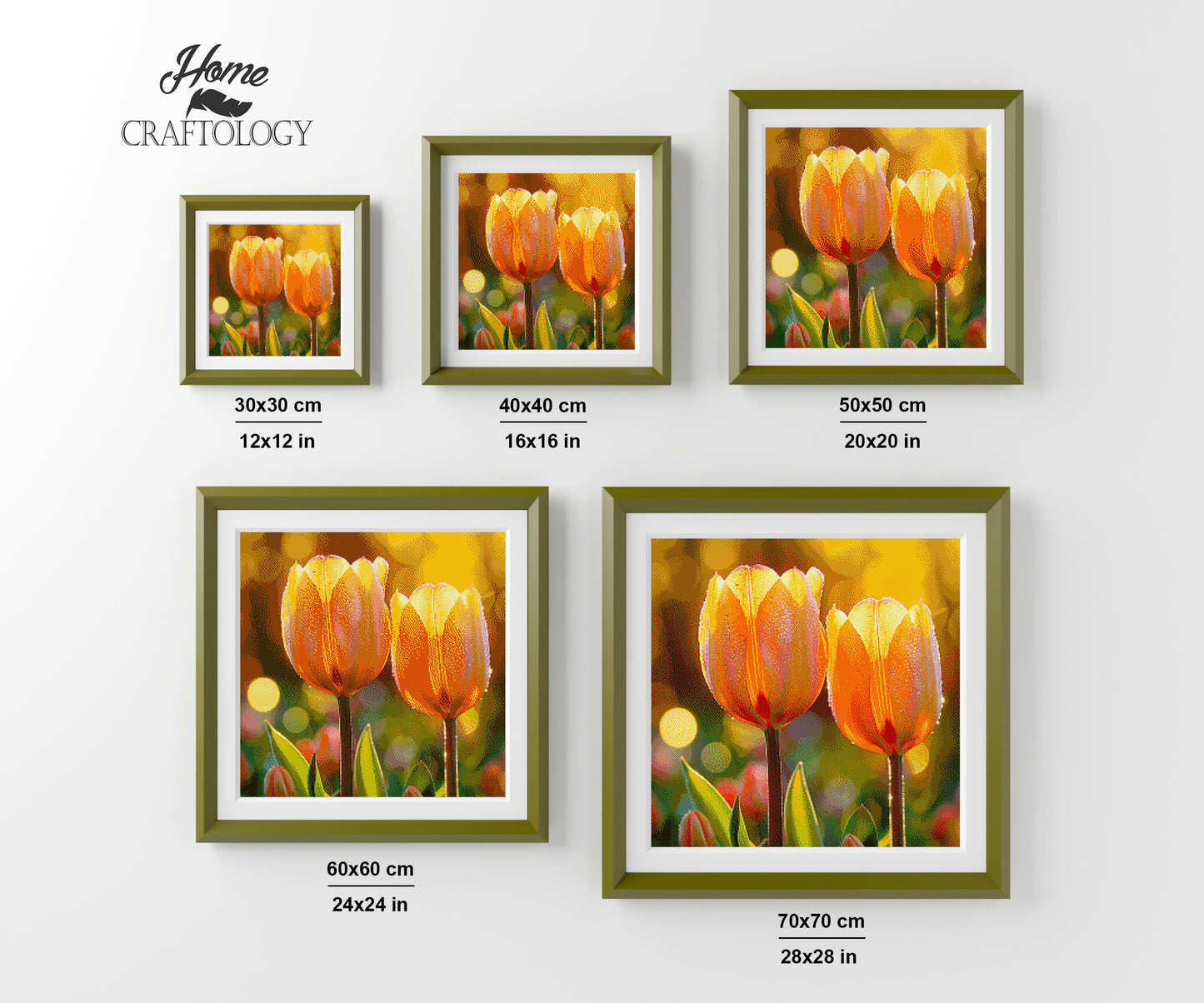 Tulips in Warm Light - Time Limited Exclusive Diamond Painting Kit