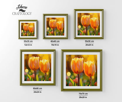 Tulips in Warm Light - Time Limited Exclusive Diamond Painting Kit