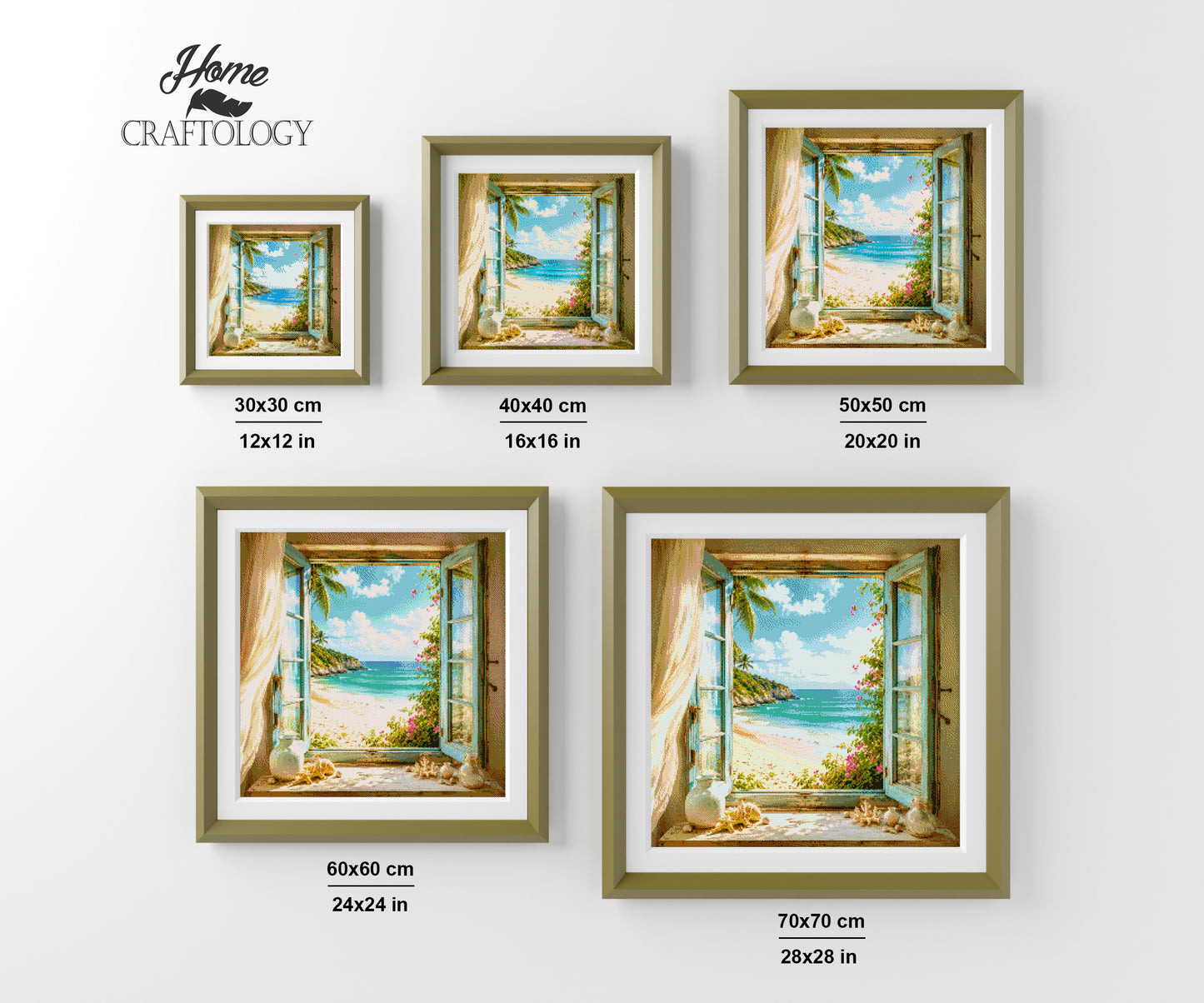 Endless Summer Window - Time Limited Exclusive Diamond Painting Kit