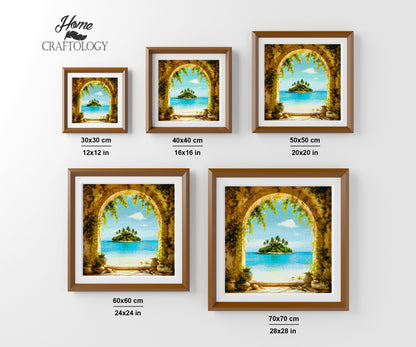 Island Beyond the Arch - Time Limited Exclusive Diamond Painting Kit