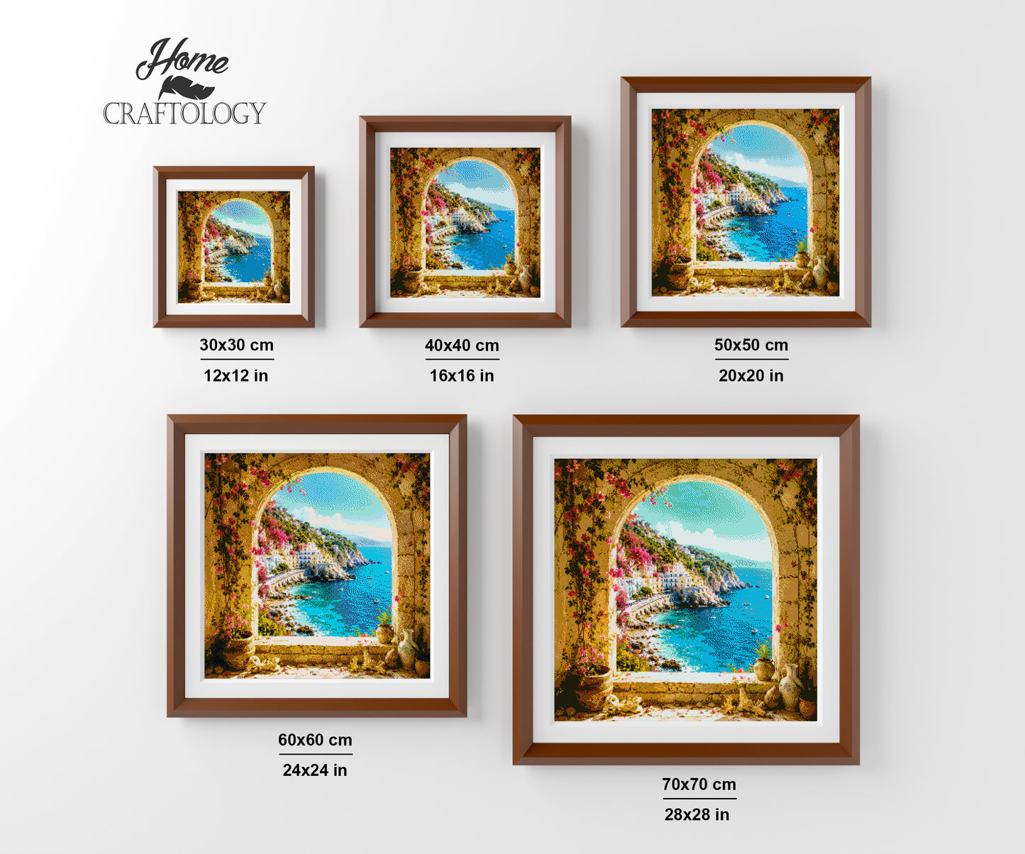 Mediterranean Coastline - Time Limited Exclusive Diamond Painting Kit