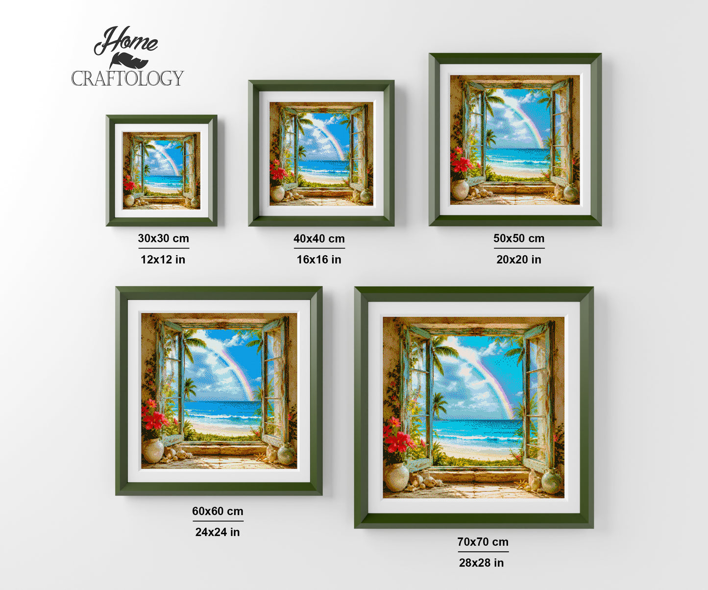 Rainbow Coast Escape - Time Limited Exclusive Diamond Painting Kit