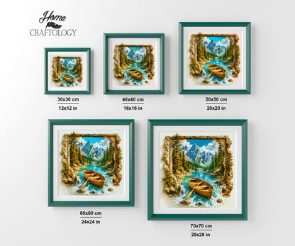 Beyond the Mountain Waters - Time Limited Exclusive Diamond Painting Kit