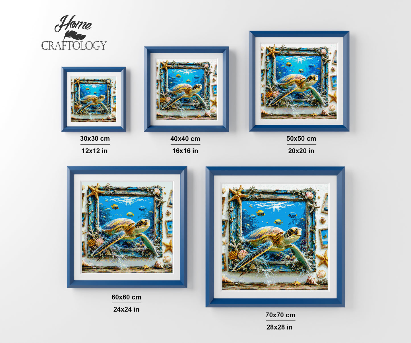 Ocean Escape Turtle - Time Limited Exclusive Diamond Painting Kit