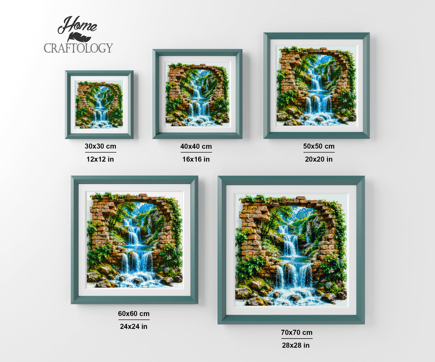 Waterfall Ruins - Time Limited Exclusive Diamond Painting Kit