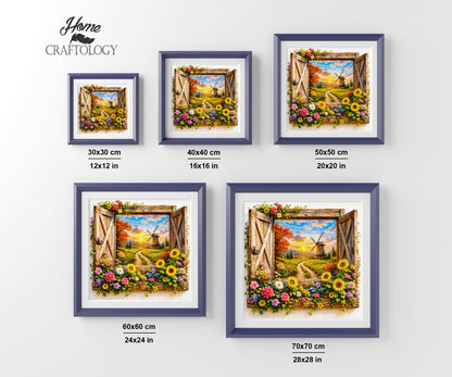 Windmill at Golden Hour - Time Limited Exclusive Diamond Painting Kit