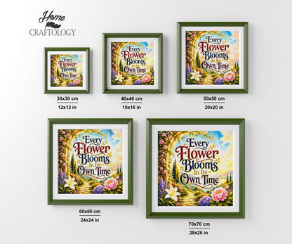 Every Flower Blooms In Its Own Time - Time Limited Exclusive Diamond Painting Kit