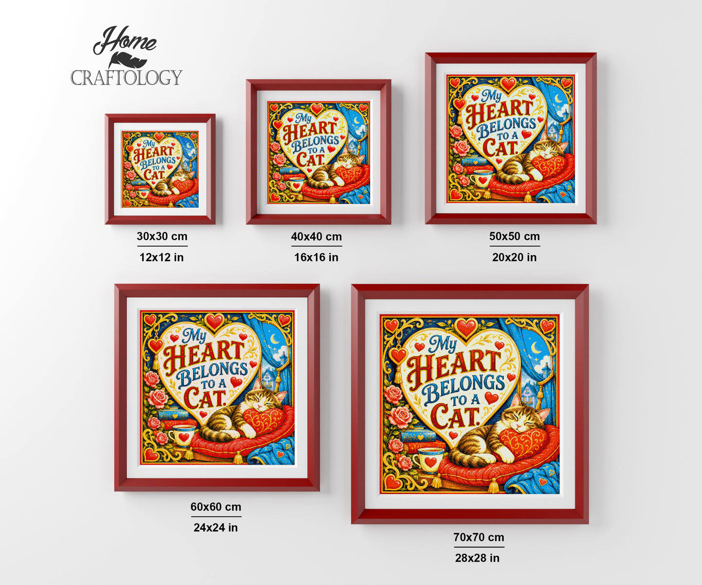 My Heart Belongs To A Cat - Time Limited Exclusive Diamond Painting Kit