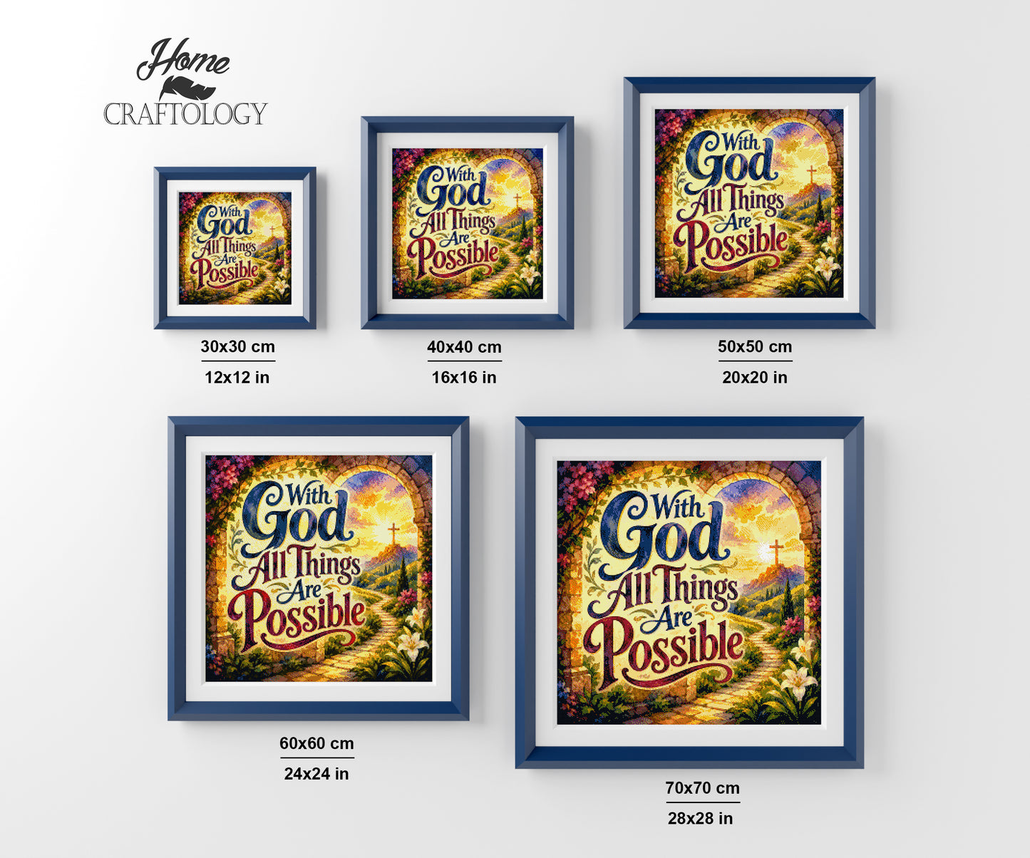 With God All Things Are Possible - Time Limited Exclusive Diamond Painting Kit