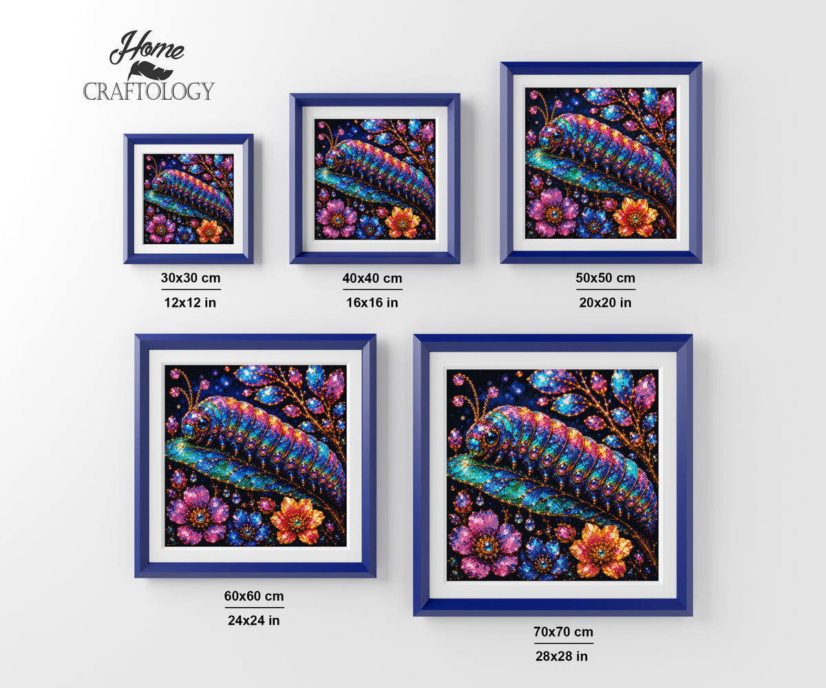 Gemstone Caterpillar - Time Limited Exclusive Diamond Painting Kit