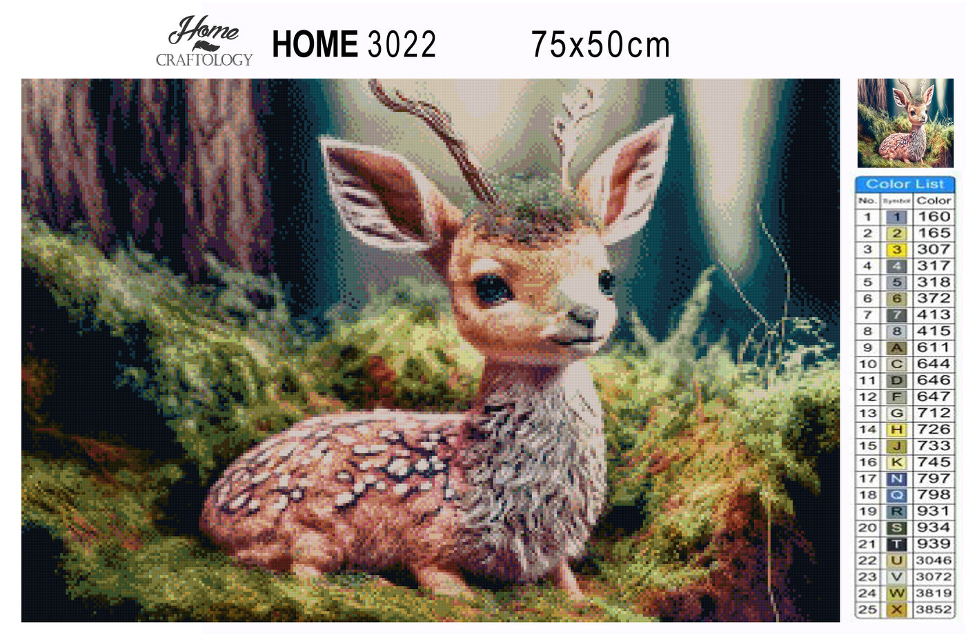 Deer Resting - Premium Diamond Painting Kit