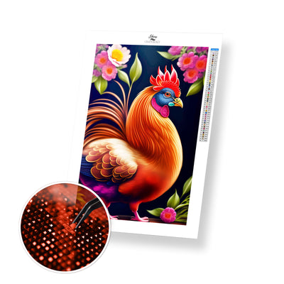 Chicken Portrait - Premium Diamond Painting Kit