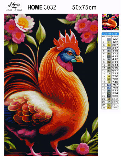 Chicken Portrait - Premium Diamond Painting Kit
