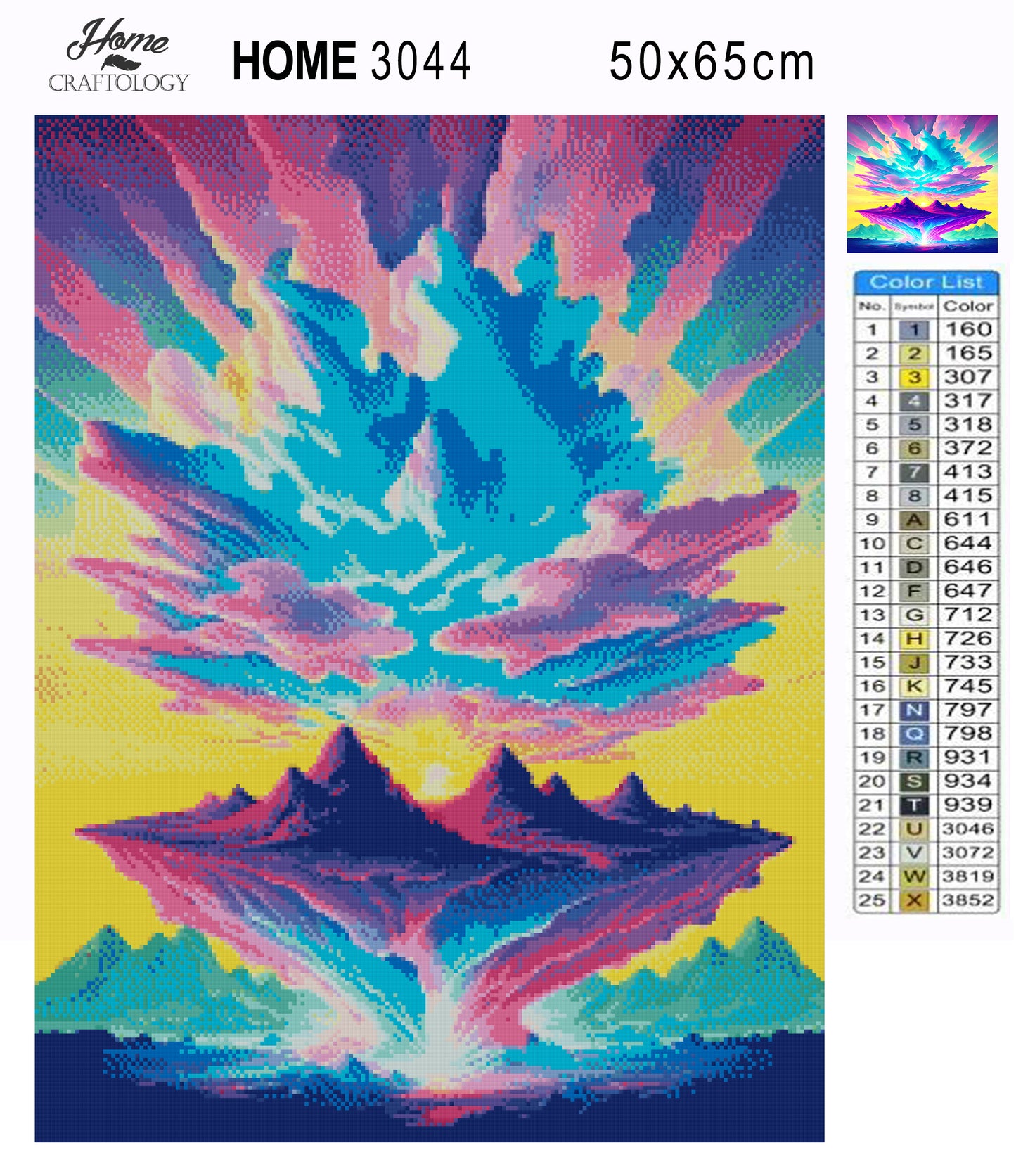 Floating Mountains - Premium Diamond Painting Kit