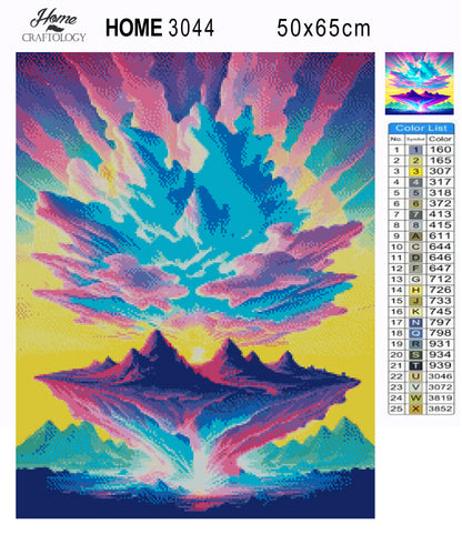 Floating Mountains - Premium Diamond Painting Kit