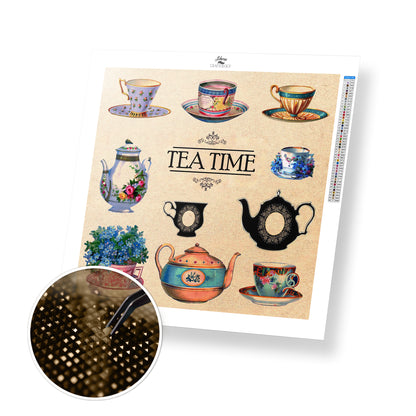 Tea Time - Premium Diamond Painting Kit