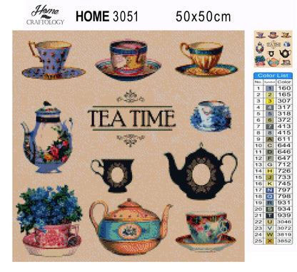 Tea Time - Premium Diamond Painting Kit