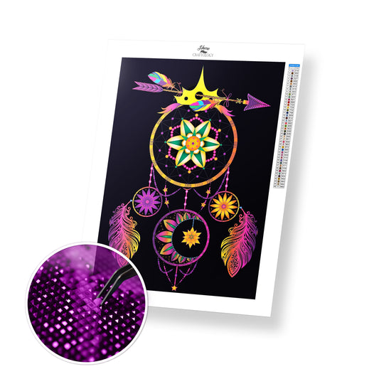 Festive Dreamcatcher - Premium Diamond Painting Kit