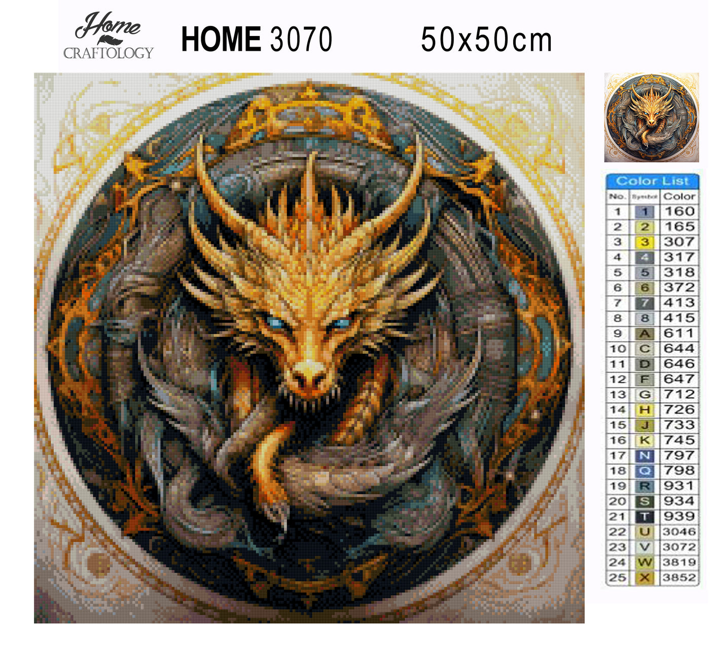 Fierce Dragon - Premium Diamond Painting Kit