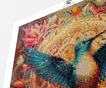 Flying Hummingbird Mandala - Exclusive Premium Diamond Painting Kit