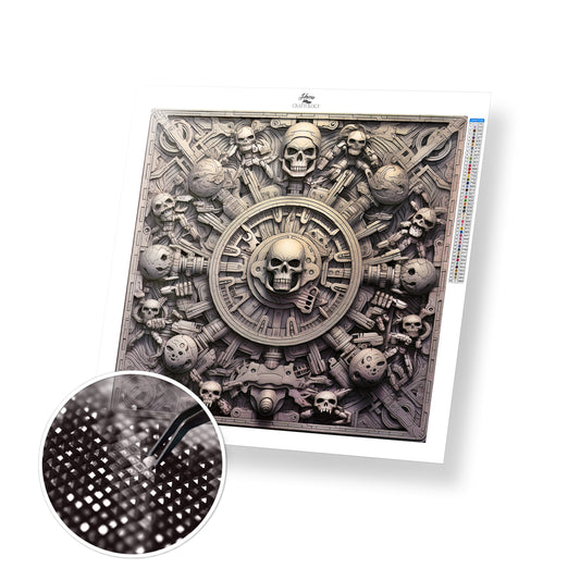 Mechanical Skull - Exclusive Premium Diamond Painting Kit