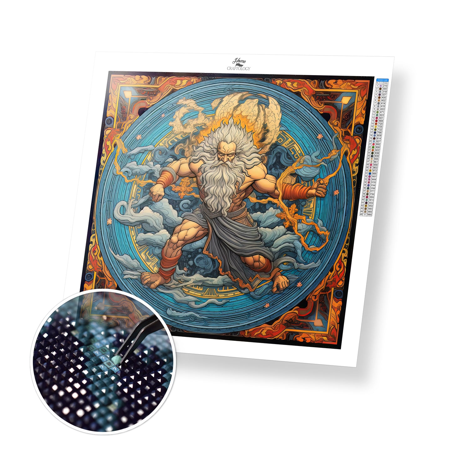 God of Thunder - Exclusive Premium Diamond Painting Kit