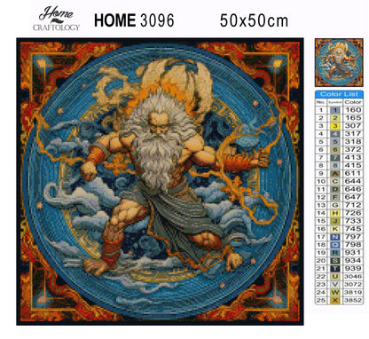 God of Thunder - Exclusive Premium Diamond Painting Kit