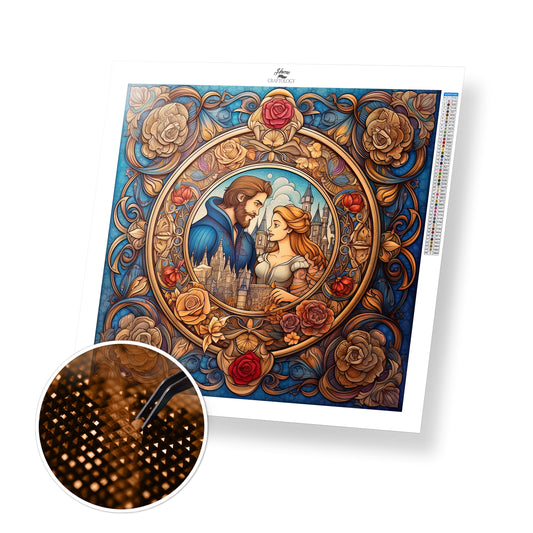 King and Queen Castle - Exclusive Premium Diamond Painting Kit