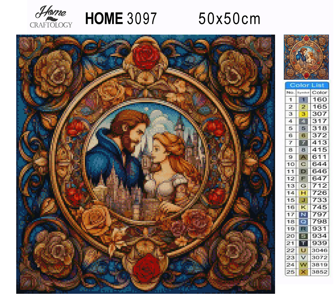 King and Queen Castle - Premium Diamond Painting Kit