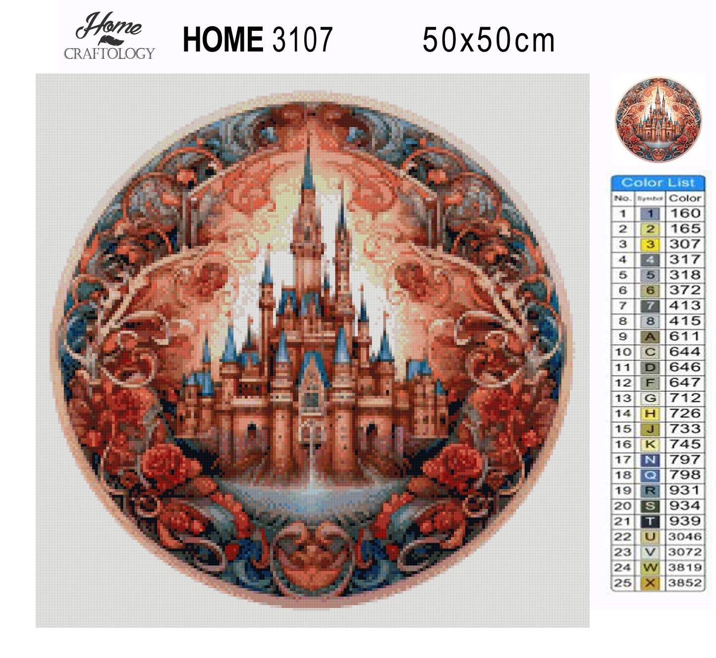 Red Castle - Exclusive Premium Diamond Painting Kit