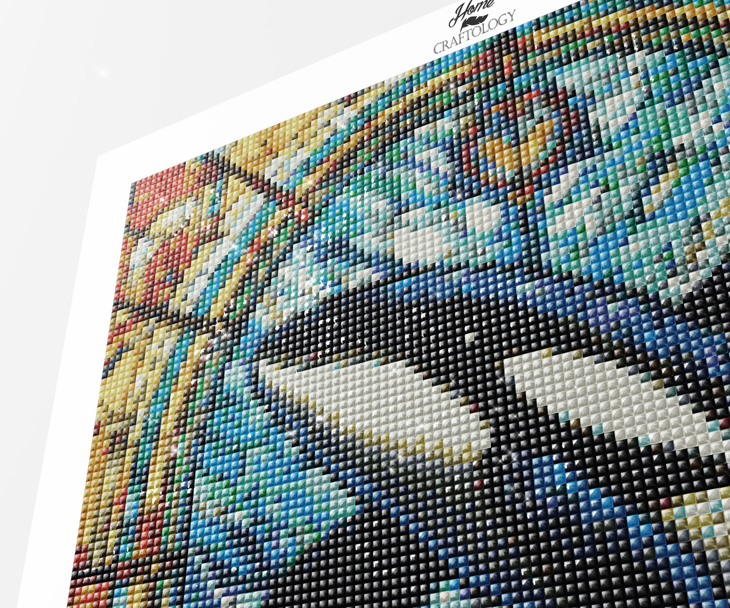 Stained Glass Orca - Exclusive Premium Diamond Painting Kit