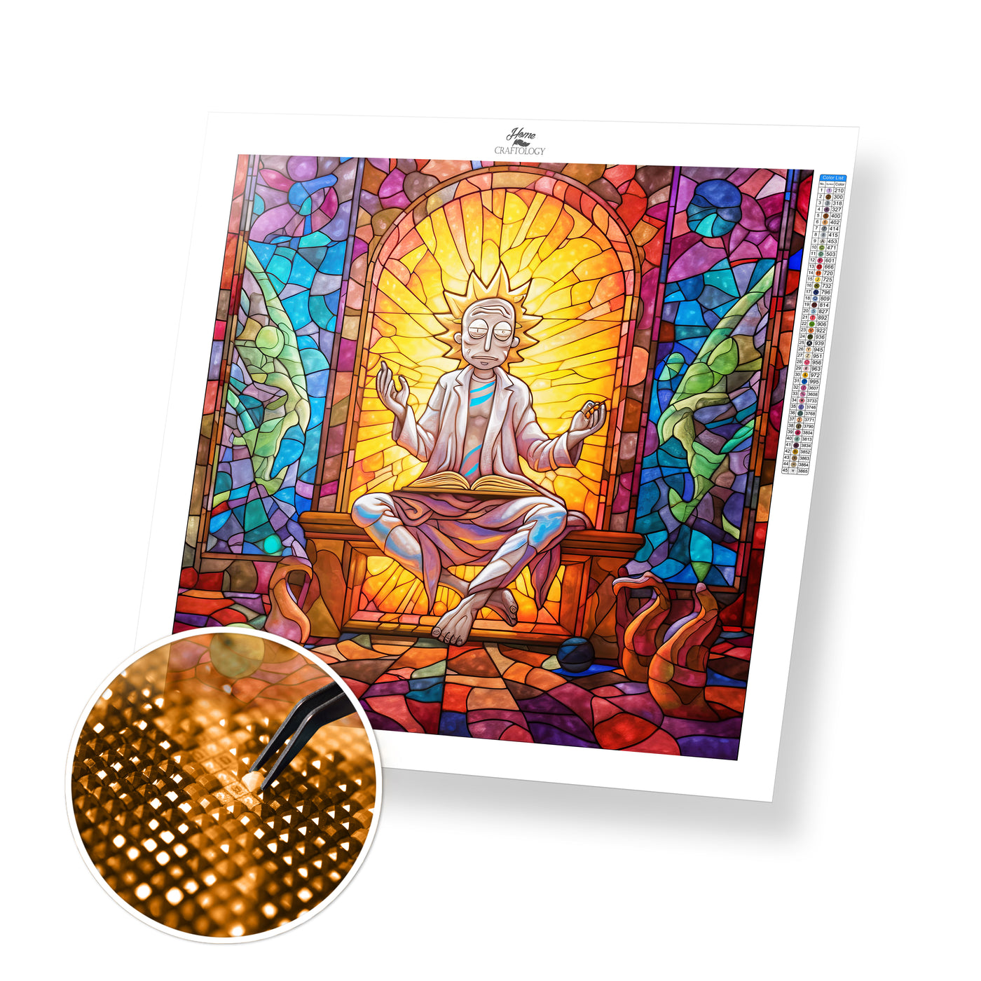 Stained Glass Scientist - Premium Diamond Painting Kit